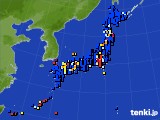 アメダス実況(日照時間)(2019年01月15日)