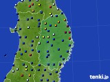 岩手県のアメダス実況(日照時間)(2019年01月15日)