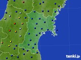 宮城県のアメダス実況(日照時間)(2019年01月15日)