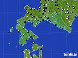 道南のアメダス実況(風向・風速)(2019年01月15日)