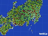 2019年01月16日の関東・甲信地方のアメダス(日照時間)