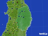 岩手県のアメダス実況(積雪深)(2019年01月17日)