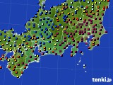 2019年01月17日の東海地方のアメダス(日照時間)