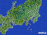 関東・甲信地方のアメダス実況(気温)(2019年01月17日)