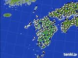 2019年01月17日の九州地方のアメダス(風向・風速)