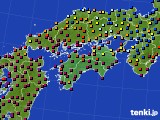2019年01月18日の四国地方のアメダス(日照時間)