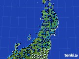 2019年01月18日の東北地方のアメダス(気温)