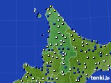 2019年01月18日の道北のアメダス(風向・風速)