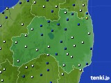 福島県のアメダス実況(風向・風速)(2019年01月18日)