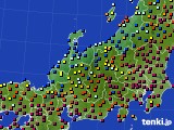 2019年01月19日の北陸地方のアメダス(日照時間)