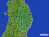 岩手県のアメダス実況(日照時間)(2019年01月19日)