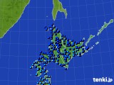 北海道地方のアメダス実況(気温)(2019年01月19日)