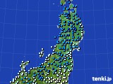 2019年01月19日の東北地方のアメダス(気温)