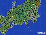 2019年01月20日の関東・甲信地方のアメダス(日照時間)