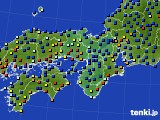 近畿地方のアメダス実況(日照時間)(2019年01月20日)