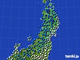 東北地方のアメダス実況(気温)(2019年01月20日)