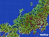 北陸地方のアメダス実況(日照時間)(2019年01月21日)