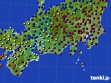 東海地方のアメダス実況(日照時間)(2019年01月21日)