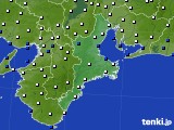 三重県のアメダス実況(風向・風速)(2019年01月21日)