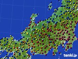 北陸地方のアメダス実況(日照時間)(2019年01月22日)