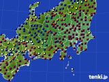 2019年01月23日の関東・甲信地方のアメダス(日照時間)
