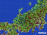2019年01月23日の北陸地方のアメダス(日照時間)