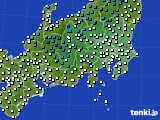 関東・甲信地方のアメダス実況(気温)(2019年01月23日)