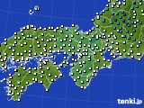2019年01月23日の近畿地方のアメダス(気温)