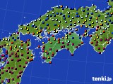 2019年01月24日の四国地方のアメダス(日照時間)