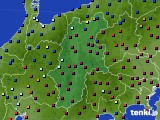 長野県のアメダス実況(日照時間)(2019年01月24日)