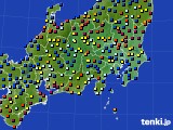 2019年01月25日の関東・甲信地方のアメダス(日照時間)
