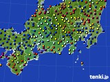 東海地方のアメダス実況(日照時間)(2019年01月25日)