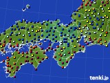 近畿地方のアメダス実況(日照時間)(2019年01月25日)