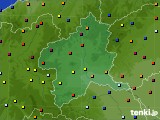 群馬県のアメダス実況(日照時間)(2019年01月25日)