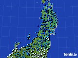 東北地方のアメダス実況(気温)(2019年01月25日)