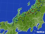 北陸地方のアメダス実況(積雪深)(2019年01月26日)