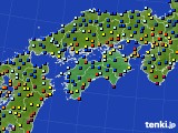 四国地方のアメダス実況(日照時間)(2019年01月26日)