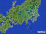 関東・甲信地方のアメダス実況(風向・風速)(2019年01月26日)