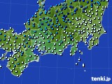 2019年01月27日の東海地方のアメダス(気温)