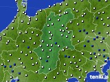 2019年01月27日の長野県のアメダス(風向・風速)