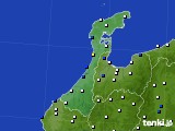 石川県のアメダス実況(風向・風速)(2019年01月28日)