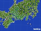 東海地方のアメダス実況(風向・風速)(2019年01月29日)