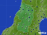 山形県のアメダス実況(風向・風速)(2019年01月31日)