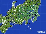 関東・甲信地方のアメダス実況(風向・風速)(2019年02月01日)