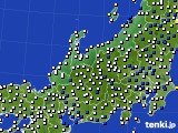 北陸地方のアメダス実況(風向・風速)(2019年02月01日)