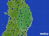 2019年02月02日の岩手県のアメダス(風向・風速)