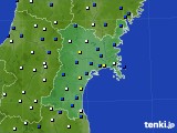 2019年02月02日の宮城県のアメダス(風向・風速)