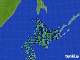北海道地方のアメダス実況(気温)(2019年02月03日)