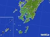 鹿児島県のアメダス実況(風向・風速)(2019年02月03日)