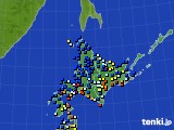 2019年02月04日の北海道地方のアメダス(日照時間)